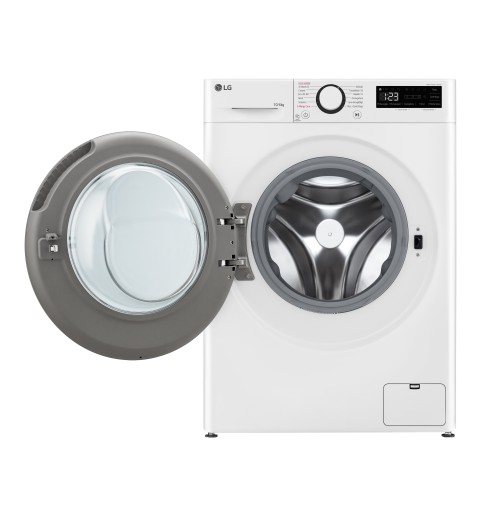 LG D4R5010TSWS machine à laver avec sèche linge Pose libre Charge avant Blanc D