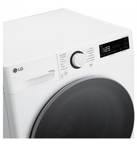 LG D4R5010TSWS lavadora-secadora Independiente Carga frontal Blanco D