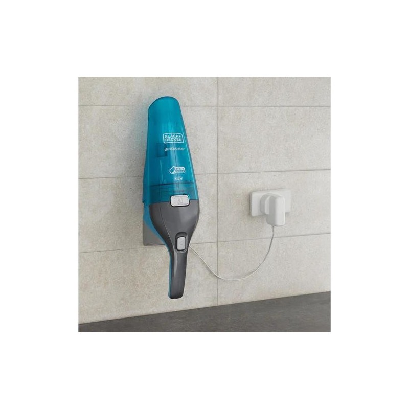 Black & Decker WDC215WA aspiradora de mano Azul, Titanio Sin bolsa