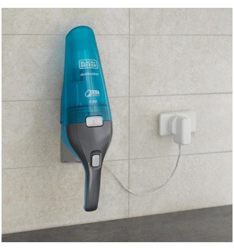 Black & Decker WDC215WA handheld vacuum Blue, Titanium Bagless