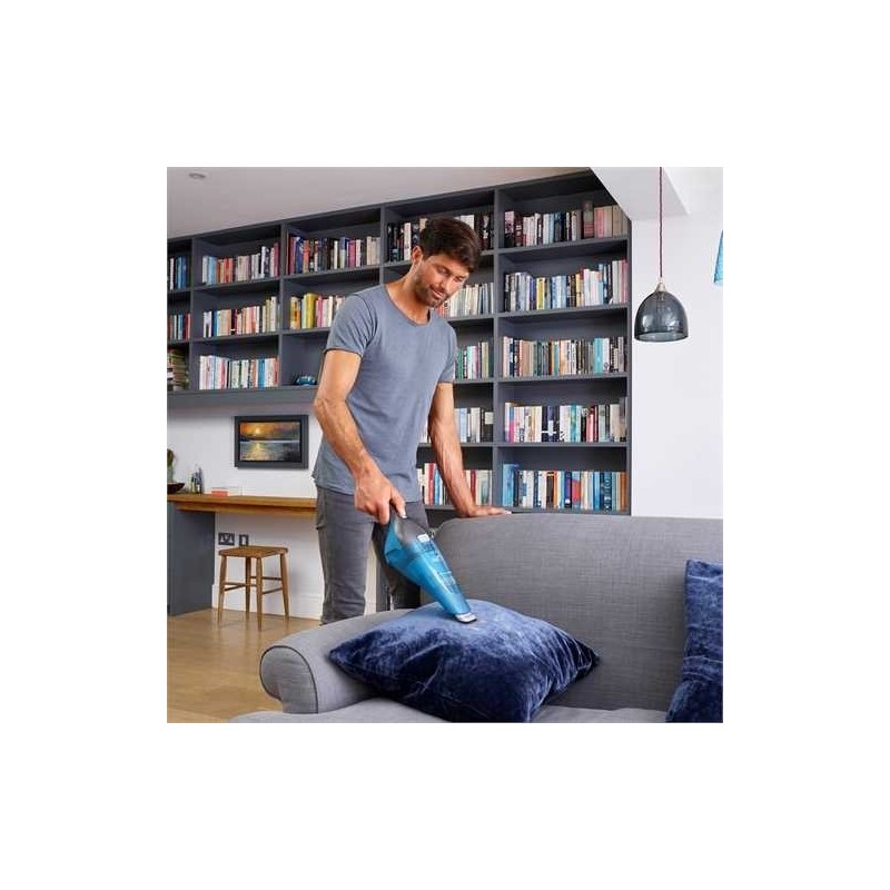 Black & Decker WDC215WA aspiradora de mano Azul, Titanio Sin bolsa