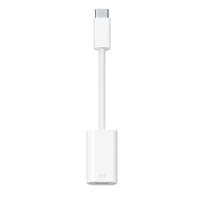 Apple MUQX3ZM A adattatore per inversione del genere dei cavi USB Type-C Lightning Bianco