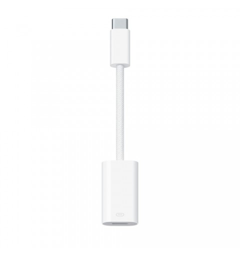 Apple MUQX3ZM A adattatore per inversione del genere dei cavi USB Type-C Lightning Bianco