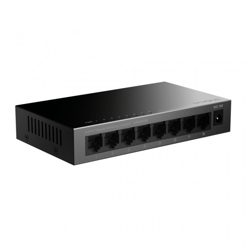 Strong SW8000M commutateur réseau Gigabit Ethernet (10 100 1000) Noir