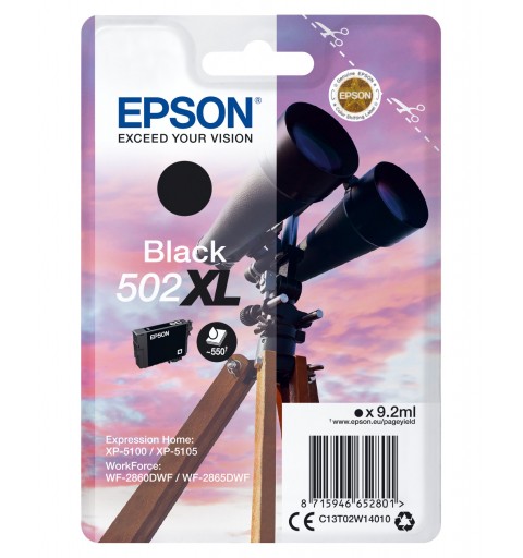 Epson Singlepack Black 502XL Ink