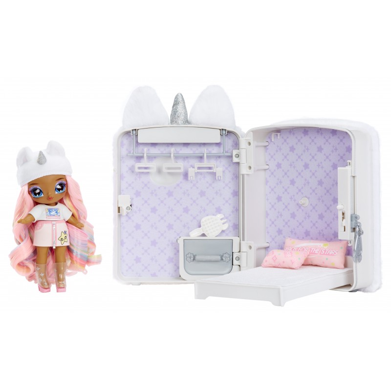 Na! Na! Na! Surprise 3-in-1 Backpack Bedroom Unicorn Playset- Whitney Sparkles