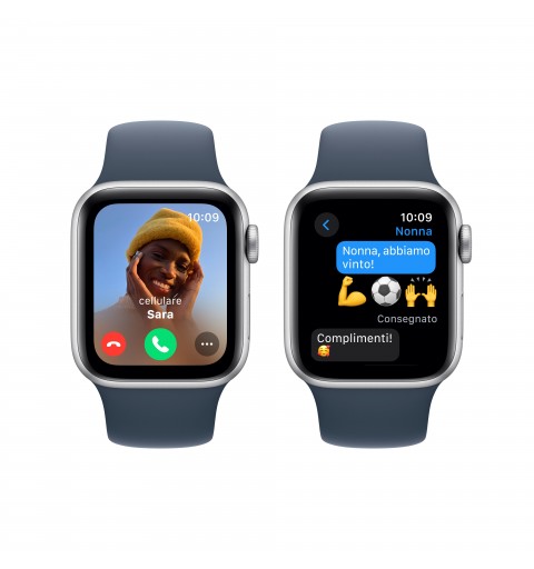 Apple Watch SE OLED 40 mm Numérique 324 x 394 pixels Écran tactile Argent Wifi GPS (satellite)