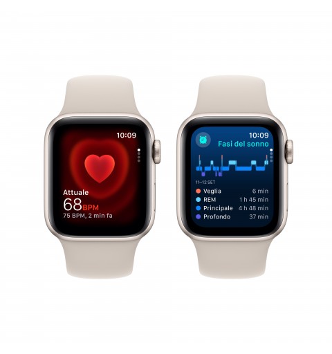 Apple Watch SE OLED 40 mm Digital 324 x 394 Pixeles Pantalla táctil Beige Wifi GPS (satélite)