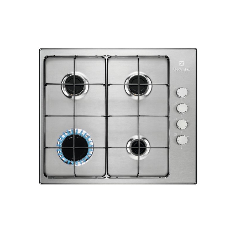 Electrolux KGS6404SX plaque Acier inoxydable Intégré 55 cm Gaz 4 zone(s)