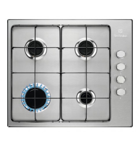 Electrolux KGS6404SX plaque Acier inoxydable Intégré 55 cm Gaz 4 zone(s)