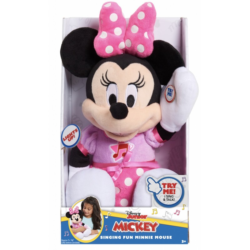 Disney Junior Minnie – Peluche 30 cm – Sonore et Lumineuse