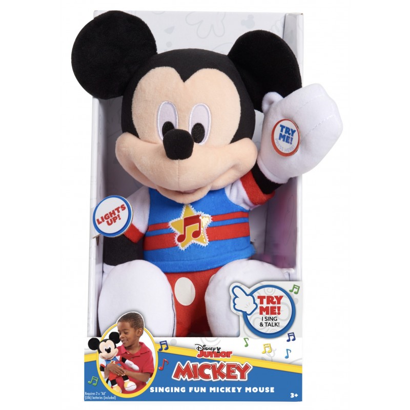 Disney Junior Mickey – Peluche 30 cm – Sonore et Lumineuse