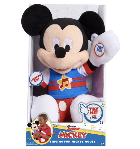 Disney Junior Mickey – Peluche 30 cm – Sonore et Lumineuse