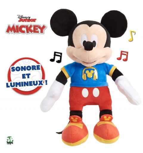 Disney Junior Mickey – Peluche 30 cm – Sonore et Lumineuse