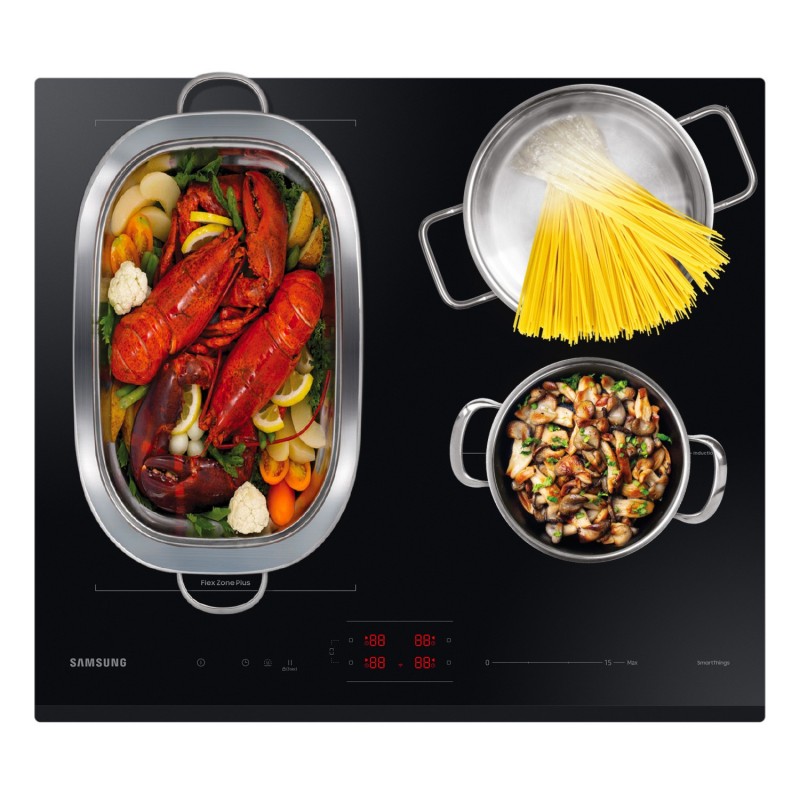 Samsung NZ64B6056GK Noir Intégré 60 cm Plaque avec zone à induction 4 zone(s)