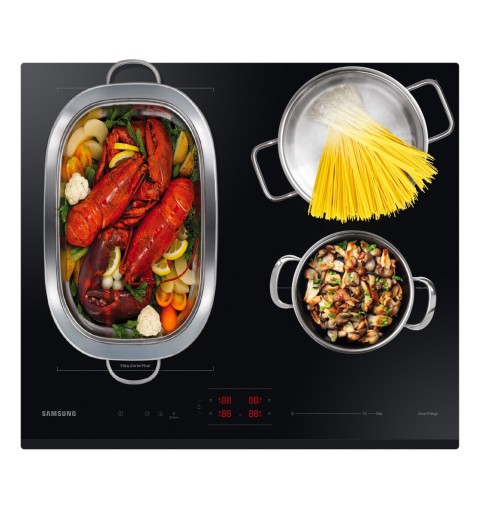 Samsung NZ64B6056GK Noir Intégré 60 cm Plaque avec zone à induction 4 zone(s)