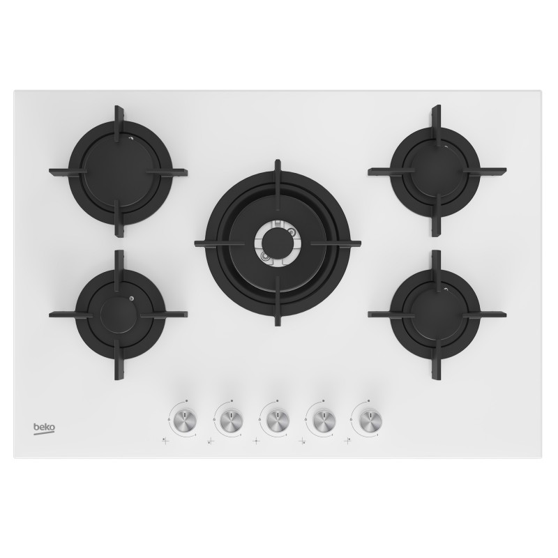 Beko HILW75222SW hobs Blanco Integrado 75 cm Encimera de gas 5 zona(s)