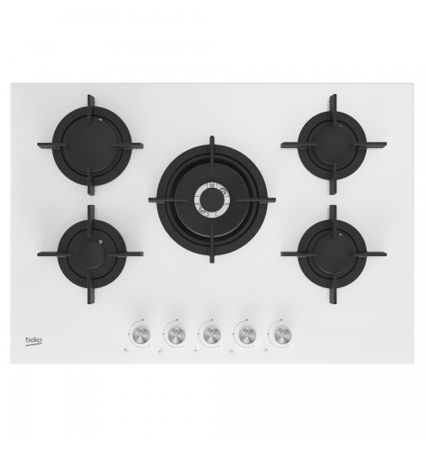 Beko HILW75222SW hobs Blanco Integrado 75 cm Encimera de gas 5 zona(s)