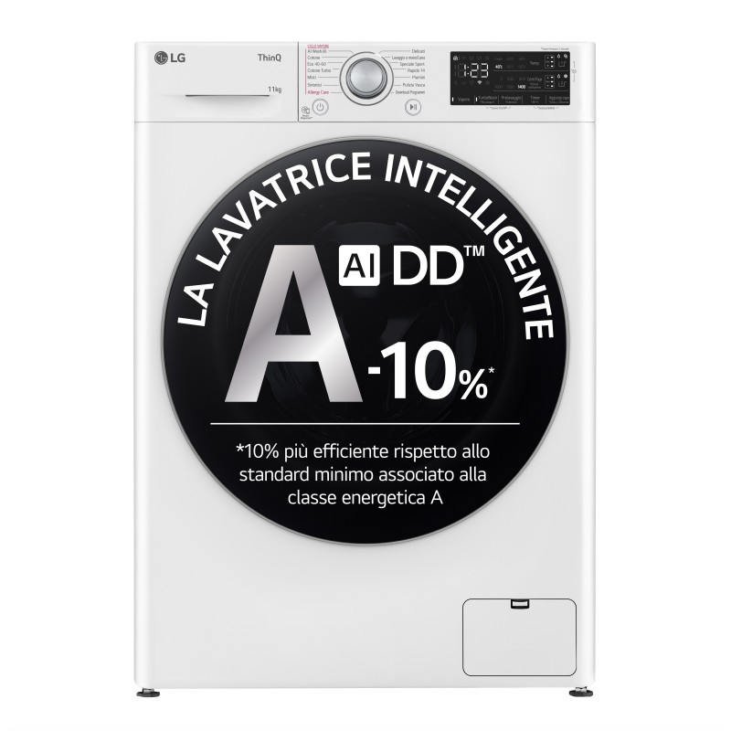 LG F4R3711NSWS lavadora Carga frontal 11 kg 1400 RPM Blanco