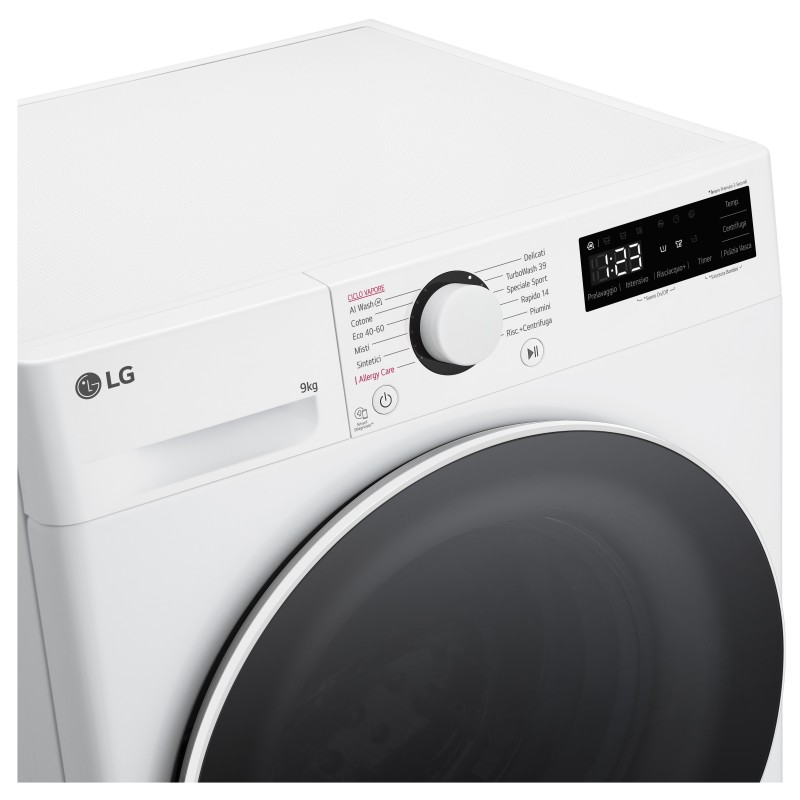 LG F4R5009TSWW machine à laver Charge avant 9 kg 1400 tr min Blanc