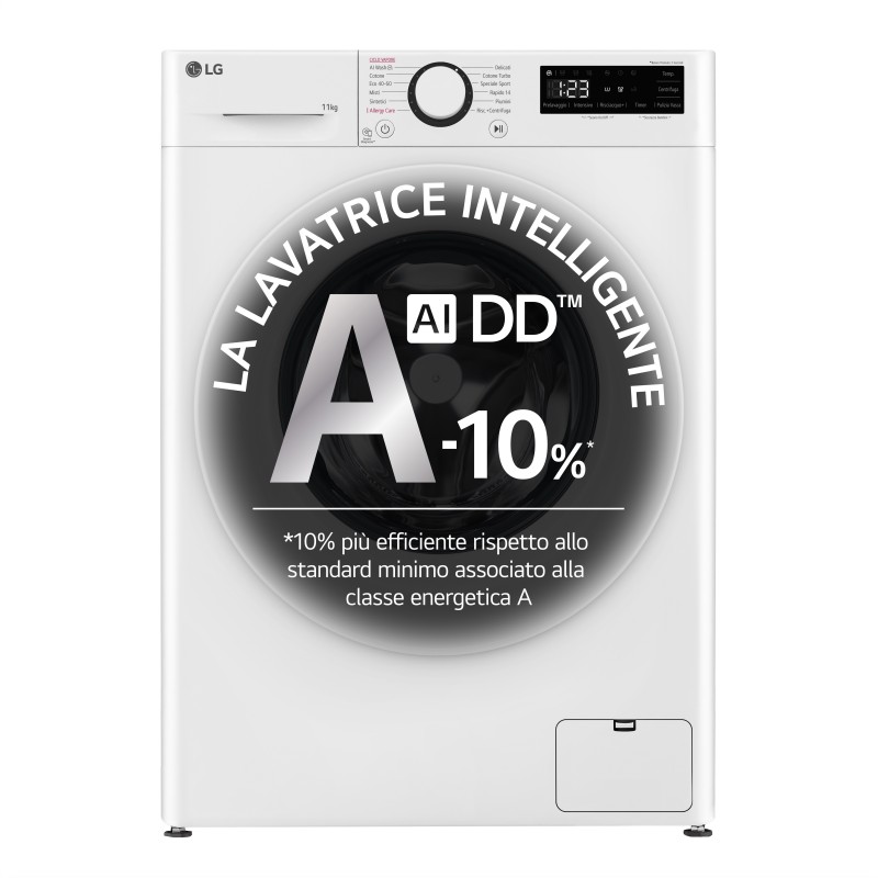 LG F4R3011NSWW lavadora Carga frontal 11 kg 1400 RPM Blanco