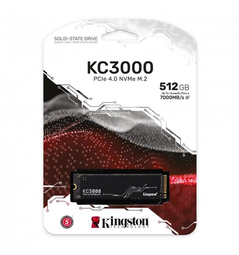 Kingston Technology KC3000 M.2 512 GB PCI Express 4.0 3D TLC NVMe