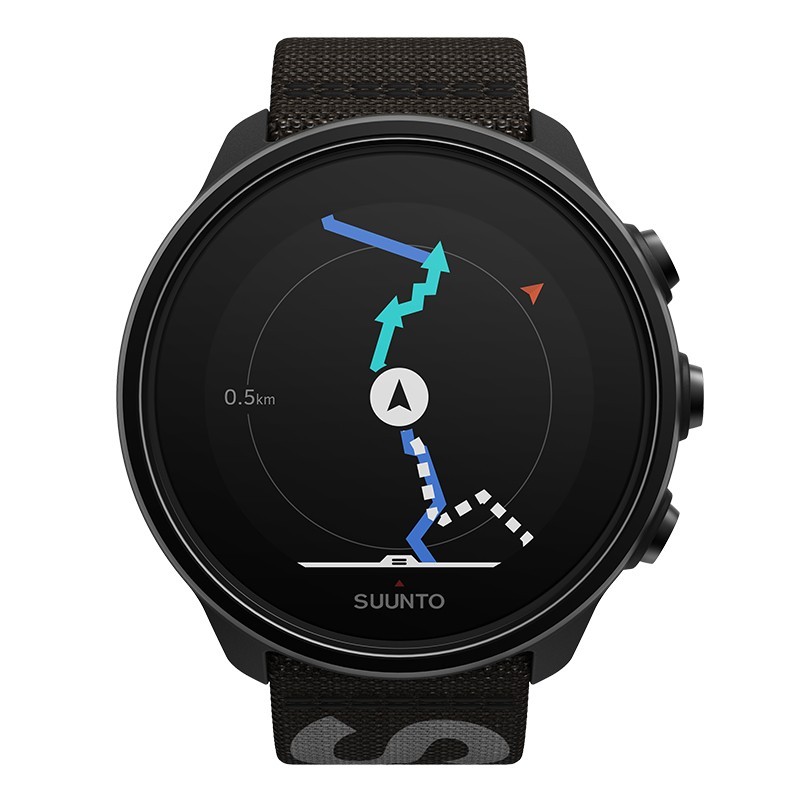 Suunto 9 Baro 3.4 cm (1.34") LED 50 mm Digital 320 x 300 pixels Touchscreen Black GPS (satellite)