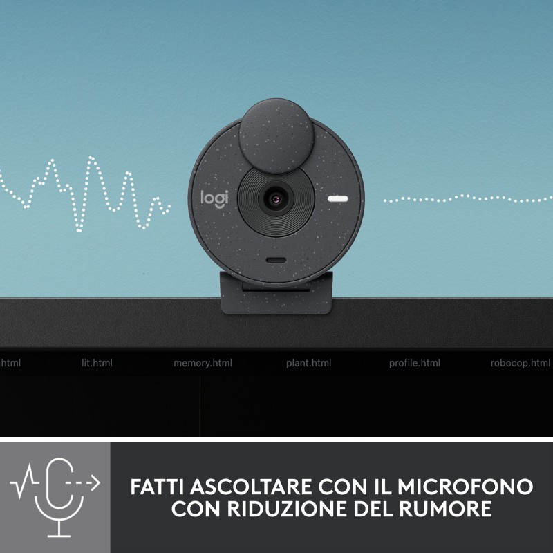 Logitech Brio 300 webcam 2 MP 1920 x 1080 pixels USB-C Graphite