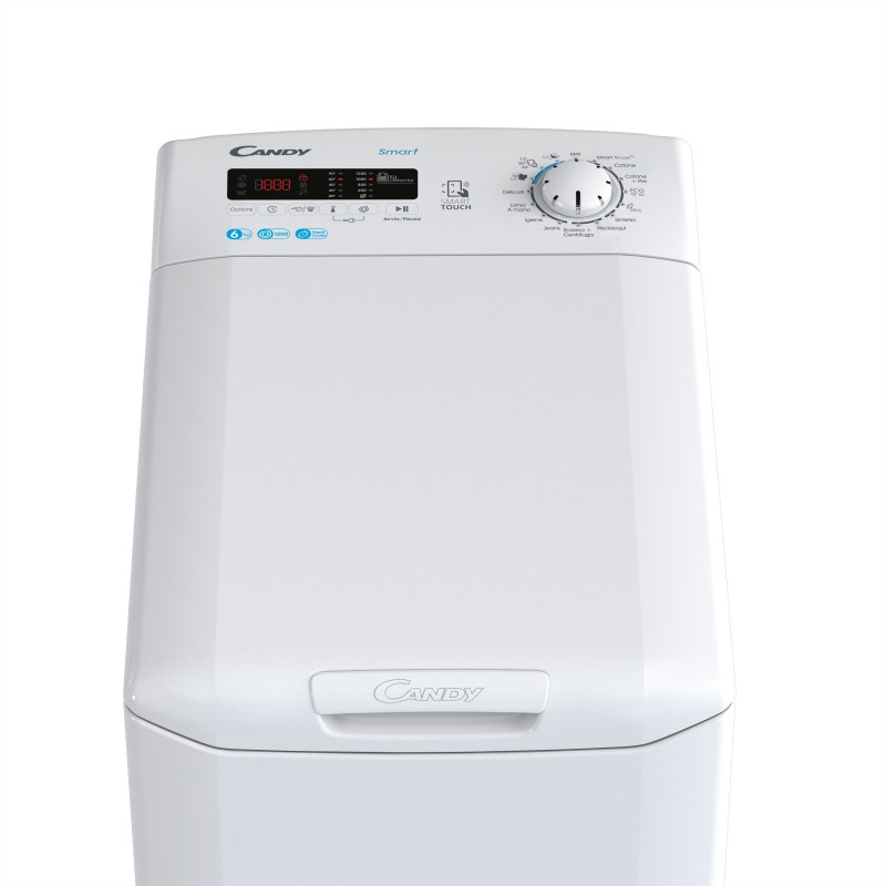 Candy CST 262DE1-11 lavatrice Caricamento dall'alto 6 kg 1200 Giri min Bianco