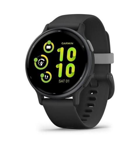 Garmin Vivoactive 5 3,05 cm (1.2") AMOLED Numérique 390 x 390 pixels Écran tactile Noir Wifi GPS (satellite)