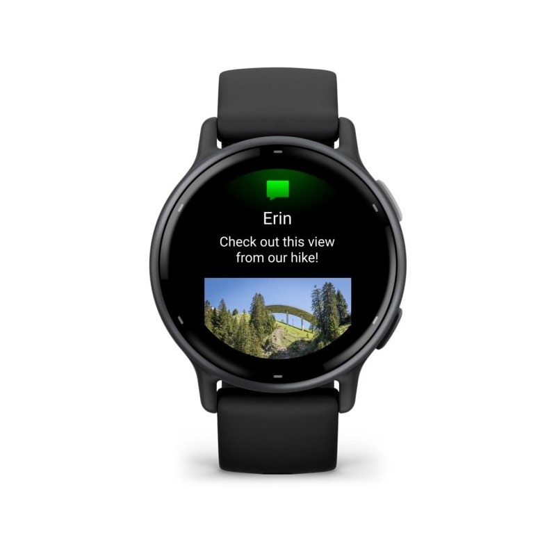 Garmin Vivoactive 5 3,05 cm (1.2") AMOLED Digitale 390 x 390 Pixel Touch screen Nero Wi-Fi GPS (satellitare)