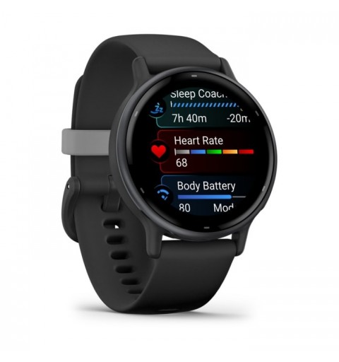 Garmin Vivoactive 5 3,05 cm (1.2") AMOLED Digitale 390 x 390 Pixel Touch screen Nero Wi-Fi GPS (satellitare)