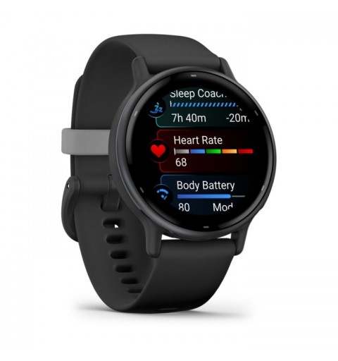 Garmin Vivoactive 5 3,05 cm (1.2") AMOLED Numérique 390 x 390 pixels Écran tactile Noir Wifi GPS (satellite)