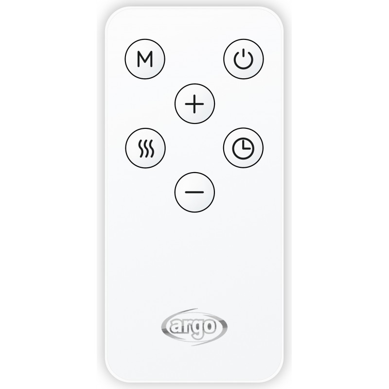 Argoclima Willis Interno Nero, Bianco 2000 W Riscaldatore ambiente elettrico con ventilatore