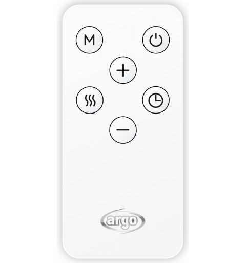 Argoclima Willis Interno Nero, Bianco 2000 W Riscaldatore ambiente elettrico con ventilatore