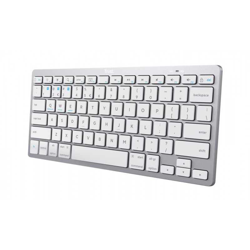 Trust 24652 teclado Bluetooth QWERTY Italiano Plata