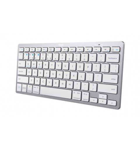 Trust 24652 tastiera Bluetooth QWERTY Italiano Argento