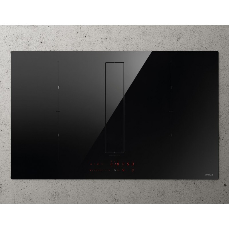 Elica NIKOLATESLA FIT XL BL A 83 Black Built-in 83 cm Zone induction hob 4 zone(s)