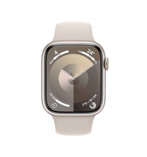 Apple Watch Series 9 GPS Cassa 45mm in Alluminio Galassia con Cinturino Sport Galassia - S M