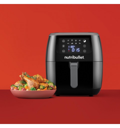 NutriBullet XXL Digital Air Fryer Einzelbild 7 l Eigenständig 1800 W Heißluftfritteuse Schwarz