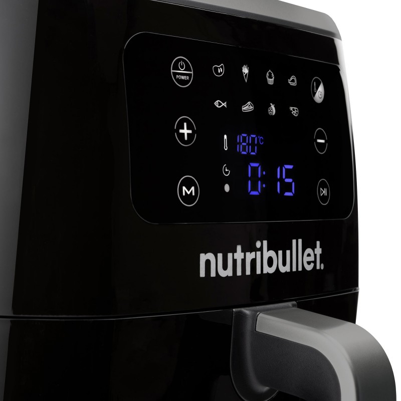 NutriBullet XXL Digital Air Fryer Einzelbild 7 l Eigenständig 1800 W Heißluftfritteuse Schwarz