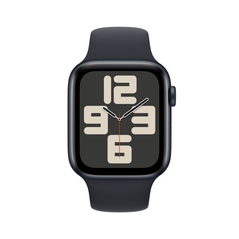 Apple Watch SE GPSCassa 44mm in Alluminio Mezzanotte con Cinturino Sport Mezzanotte - M L