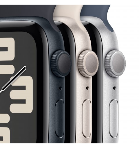 Apple Watch SE GPSCassa 44mm in Alluminio Mezzanotte con Cinturino Sport Mezzanotte - M L