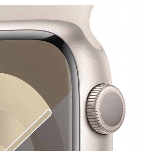 Apple Watch Series 9 45 mm Numérique 396 x 484 pixels Écran tactile Beige Wifi GPS (satellite)