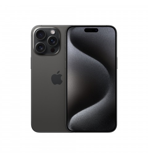Apple iPhone 15 Pro Max 17 cm (6.7") Double SIM iOS 17 5G USB Type-C 256 Go Titane, Noir