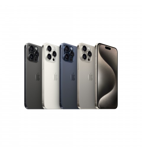 Apple iPhone 15 Pro Max 17 cm (6.7") Double SIM iOS 17 5G USB Type-C 256 Go Titane, Noir