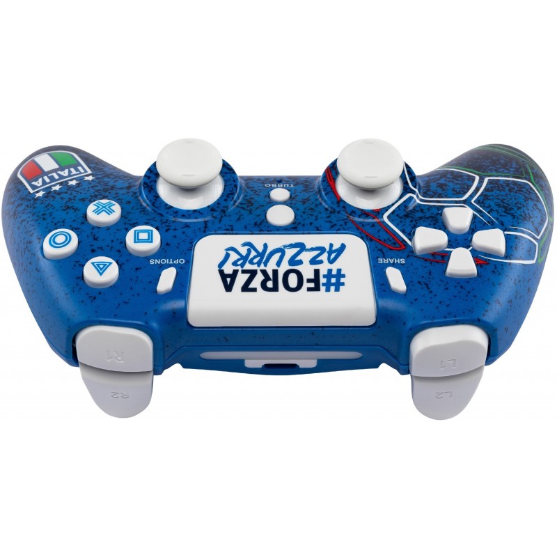 Qubick ACP40173 mando y volante Azul Bluetooth USB Gamepad Analógico Digital PC, PlayStation 4, PlayStation 5