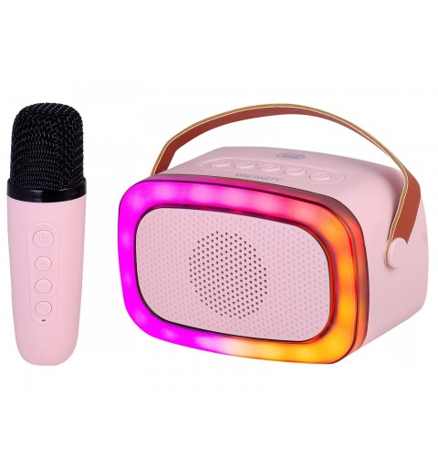 Trevi XR 8A01 MINIPARTY ALTOPARLANTE KARAOKE + BLUETOOTH ROSA