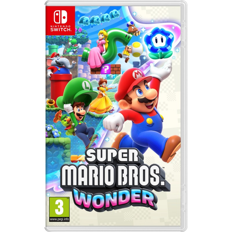Nintendo Super Mario Bros. Wonder Estándar Alemán, Holandés, Inglés, Español, Francés, Italiano, Japonés, Coreano, Portugués,