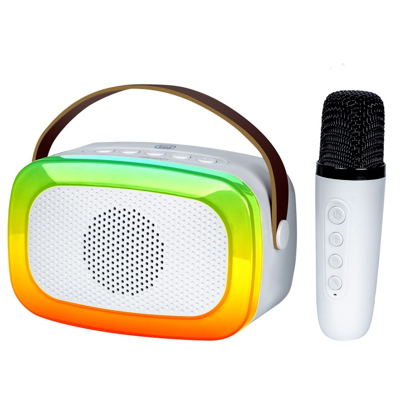 Trevi XR 8A01 MINIPARTY ALTOPARLANTE KARAOKE + BLUETOOTH BIANCO